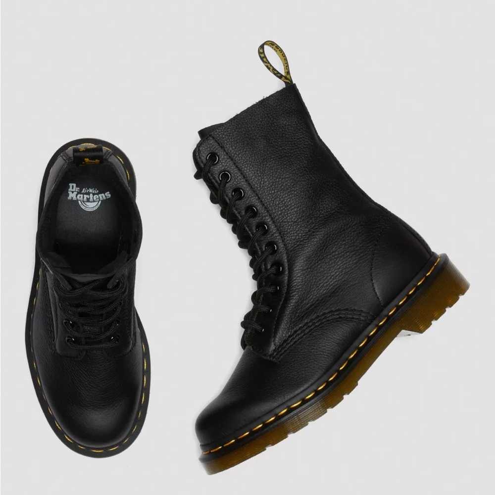 Dr. Martens 1490 VIRGINIA LEATHER MID CALF BOOTS - Picture 7 of 16